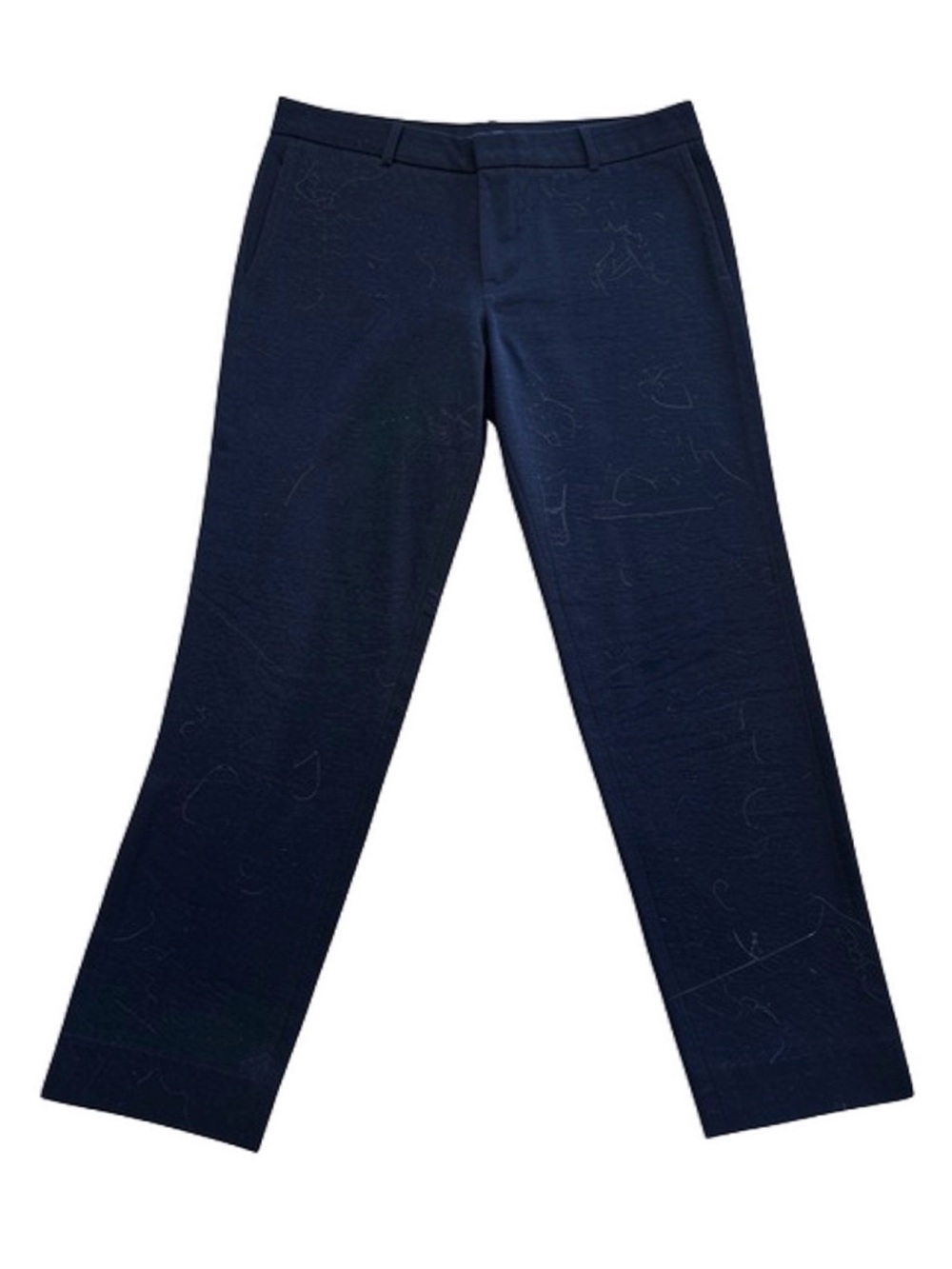 J. Crew Stretch Dark Navy Straight Dress Pants